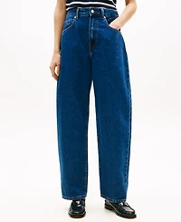 Tommy Hilfiger Women's Emi High-Rise Barrel Jeans