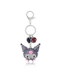 Hello Kitty Sanrio Kuromi Crystal Keychain with Skull & Heart Charms