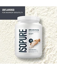 Isopure Zero Carb 100% Pure Whey Isolate Protein Powder, Unflavored, 25g Protein, 16 Servings Tub