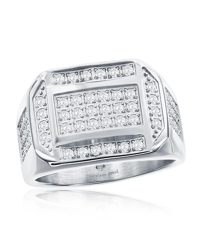 Stainless Steel, Cz Ring