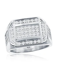 Stainless Steel, Cz Ring