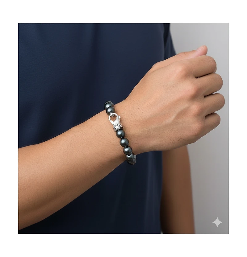 Metallo Stainless Steel Bead Bracelet