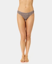 California Waves Women's Solid Low-Rise Swim Bottoms