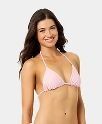 California Waves Women's Ditsy Wide Rib Reversible Triangle Swim Top