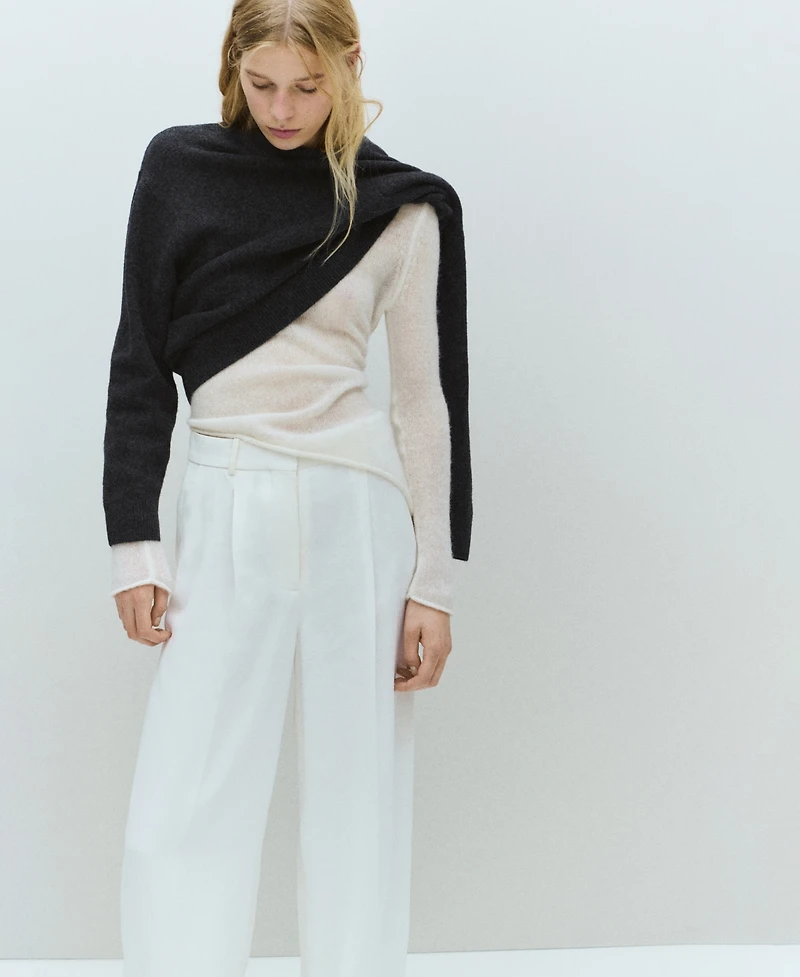 Mango Women's Medium-Knit Sweater