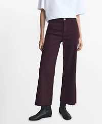 Mango Women's Catherin Culotte High-Rise Jeans