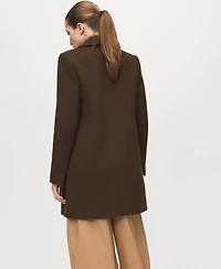 Mango Women's Double-Breasted Wool Blend Coat