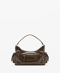 Mango Women's Pockets Shoulder Bag