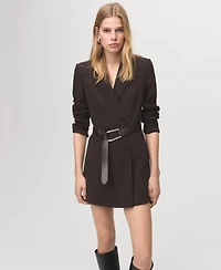 Mango Women's Belt Blazer-Style Dress