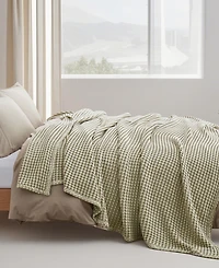 Unikome Waffle Weave Soft Cotton Blanket