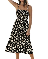 Cupshe Women's Hazy Daisy Floral Midi Beach Dress