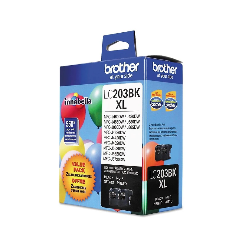 Brother LC2032PKS Innobella 550 Page-Yield High-Yield Ink - Black (2/Pack