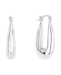 And Now This Puff Click Top Hoop Earrings