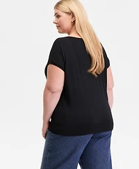I.n.c. International Concepts Plus Dolman-Sleeve Sweater, Macy's Exclusive