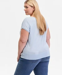 I.n.c. International Concepts Plus Size Dolman-Sleeve Sweater, Macy's Exclusive