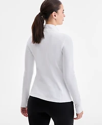 Id Ideology Women's Studio Quarter-Zip Pullover Top, Macy's Exclusive
