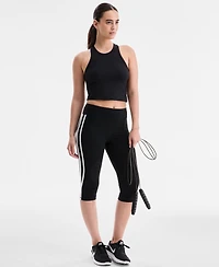Id Ideology Women's Studio Side-Stripe Cropped Leggings, Macy's Exclusive
