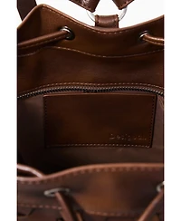 Desigual Women's Medium braided drawstring backpack