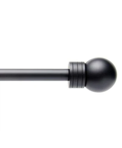 Town Country Luxe Modern Sphere Single Curtain Rod Finial Set Adjustable Length 66 X22 120 X22
