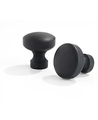 Town & Country Modern Rounded Cap Adjustable Curtain Rod and Finial Set