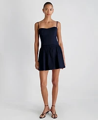 French Connection Women's Side Zip Flare Mini Skirt