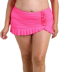 La Blanca Plus Island Goddess Ruffle Swim Skirt