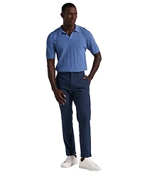 Perry Ellis Men's Johnny Collar Stripe Polo Shirt