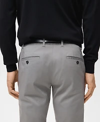 Mango Men's Barna Slim-Fit Twill Chino Pants