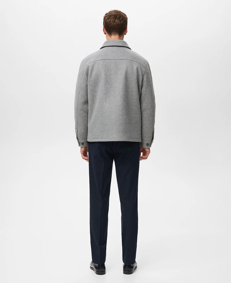 Mango Men's Quilted Cloth Jacket