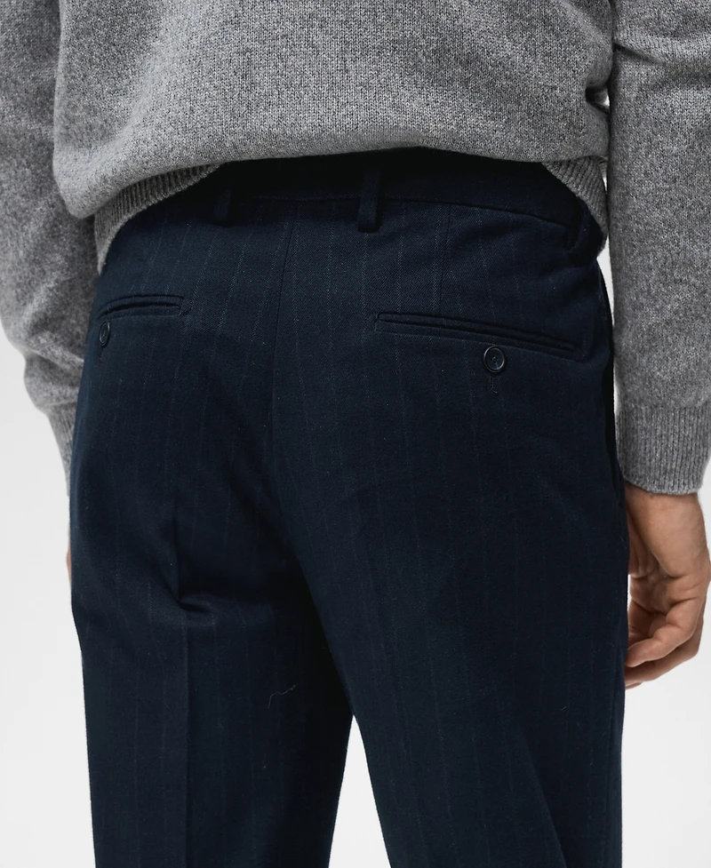 Mango Men's Slim-Fit Flannel Pants