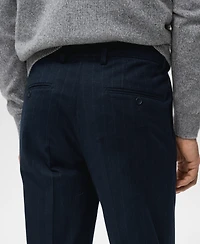 Mango Men's Slim-Fit Flannel Pants