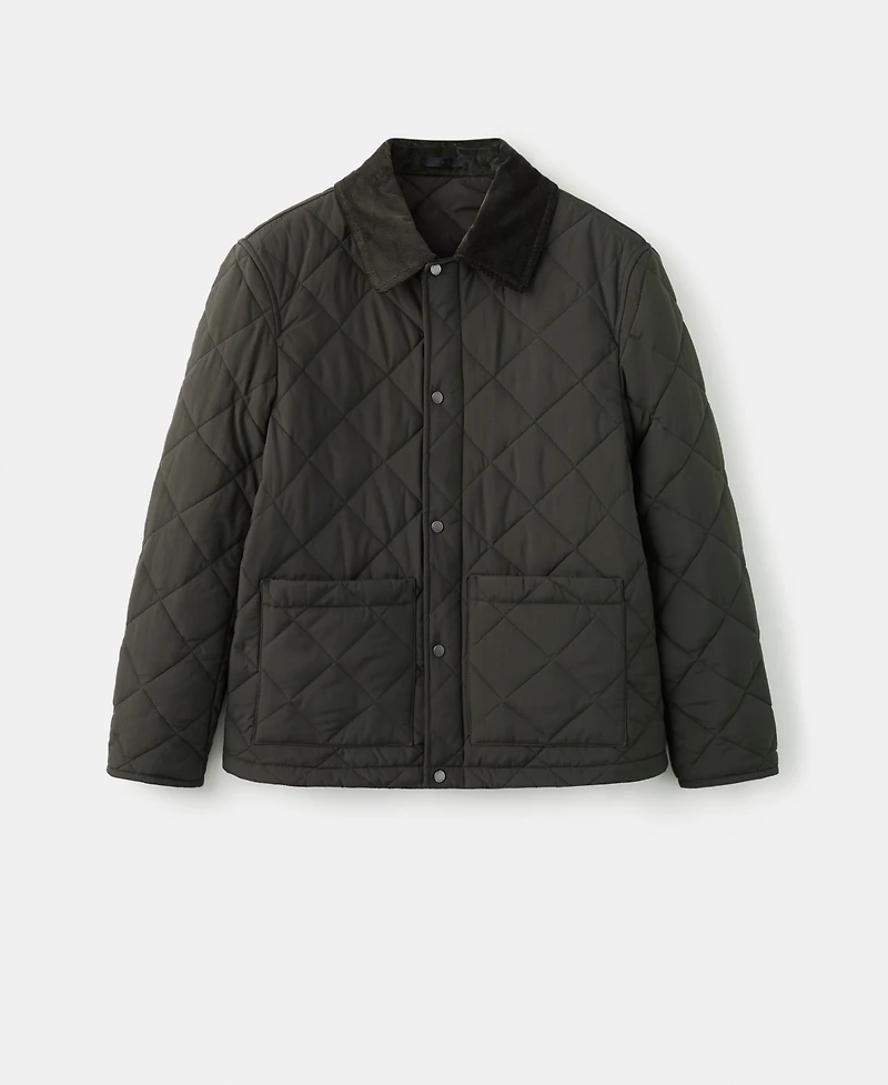 Mango Men's Quilted Water Repellent Jacket