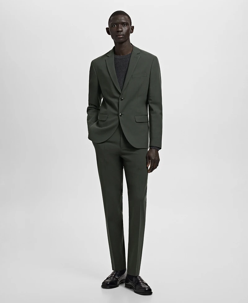 Mango Men's Stretch Fabric Super Slim-Fit Suit Jacket