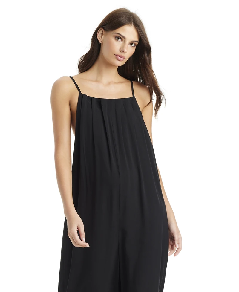 Sanctuary Women's Costal Covers Pleated Beach Cover-Up Overall
