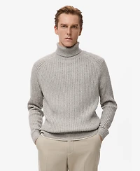 Mango Men's Wool-Blend Turtleneck Sweater
