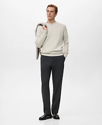 Mango Men's Structured Wool-Blend Knitted Sweater