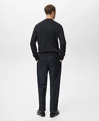 Mango Men's Structured Wool-Blend Knitted Sweater
