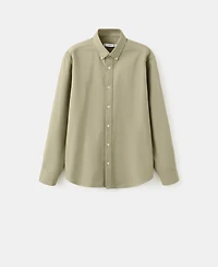 Mango Men's Cotton Oxford Shirt
