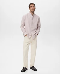 Mango Men's Cotton Oxford Shirt