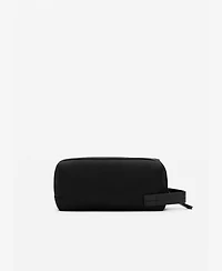 Mango Men's Leather Details Toiletry Bag