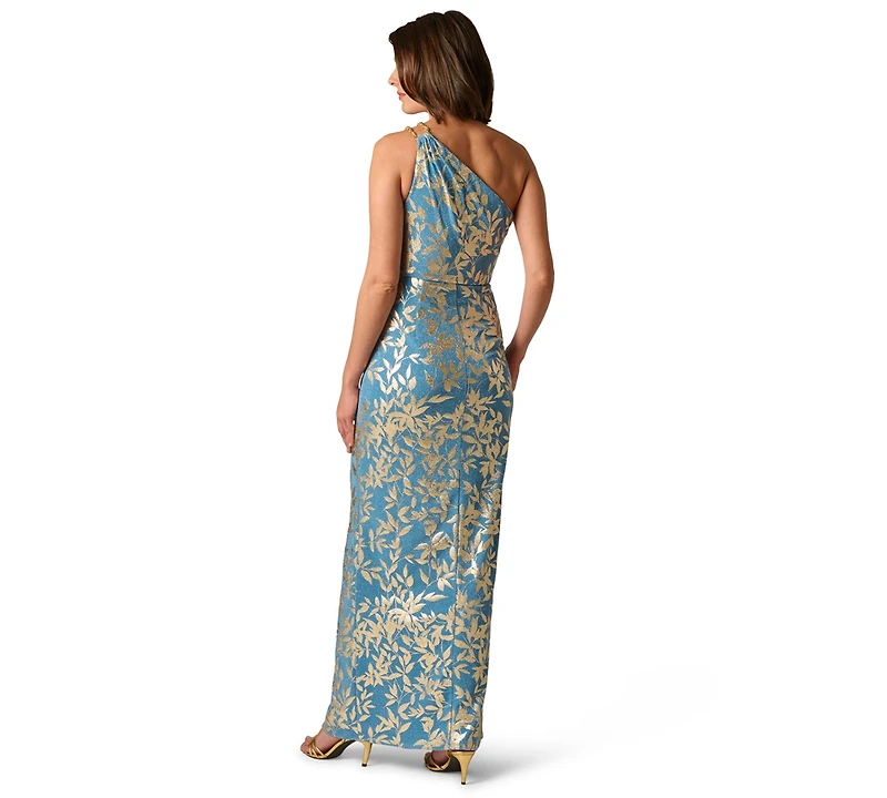 Adrianna Papell Women's One-Shoulder Ball Gown