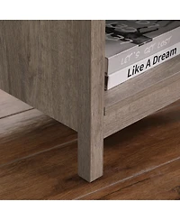 "Cesicia 3-Tier Nightstand with Drawer & Shelf for Bedroom or Living Room"