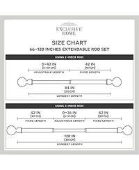 Exclusive Home Diana Single Curtain Rod and Finial Set, Gold