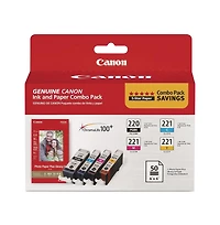 Canon ChromaLife100+ Ink/Paper Combo - Black/Cyan/Magenta/Yellow (4/Pack