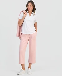 Style & Co Petite Solid Modern Polo Shirt, Macy's Exclusive