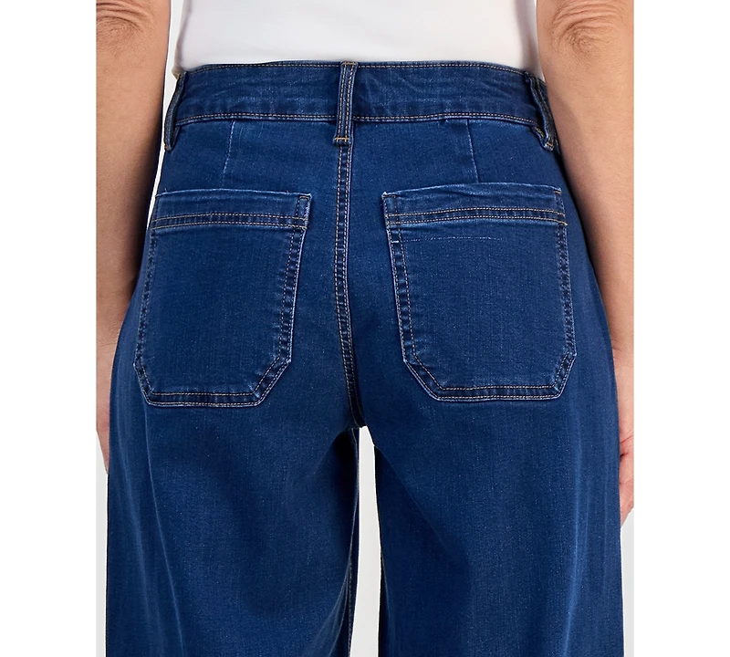 Style & Co Petite High-Rise Tapered Jeans, Created for Macy's
