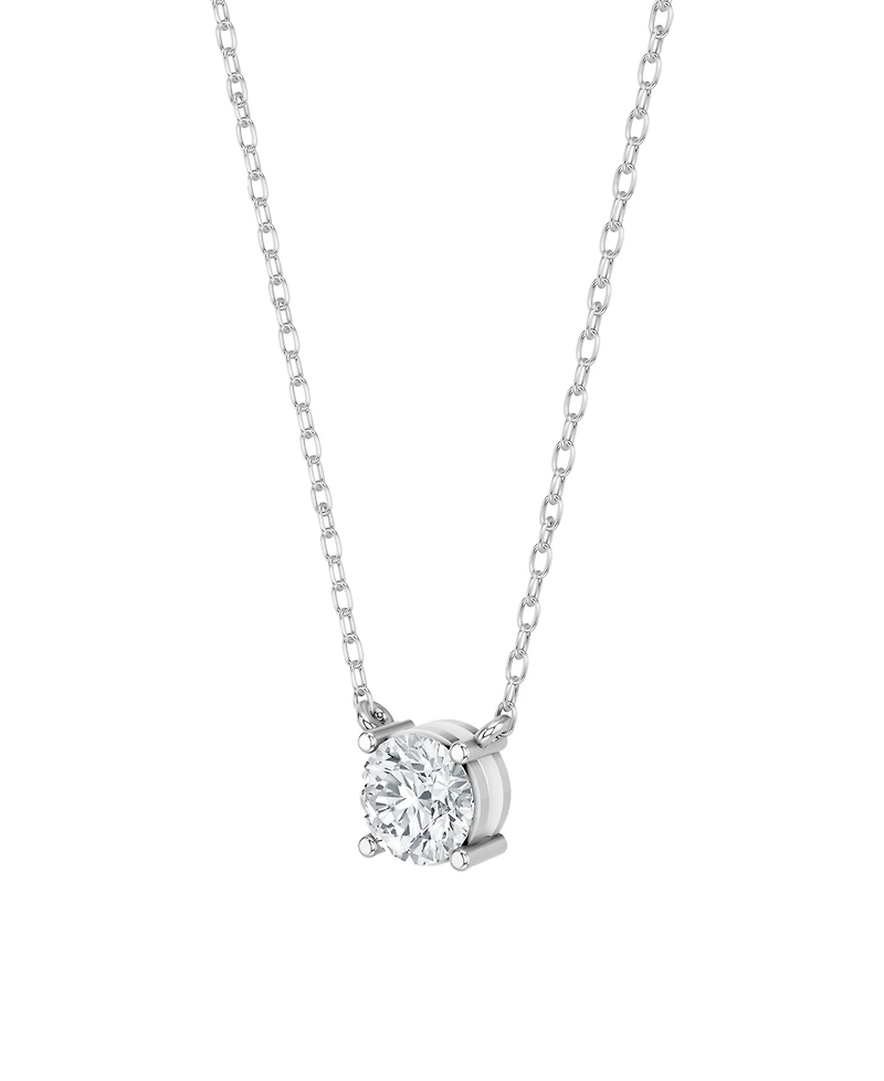 Forever Grown Diamonds Lab-Grown Diamond Pendant Necklace (1 ct. t.w.) in Sterling Silver
