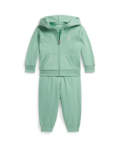 Polo Ralph Lauren Baby Boys' Full-Zip Hoodie & Pants, 2-Piece Set
