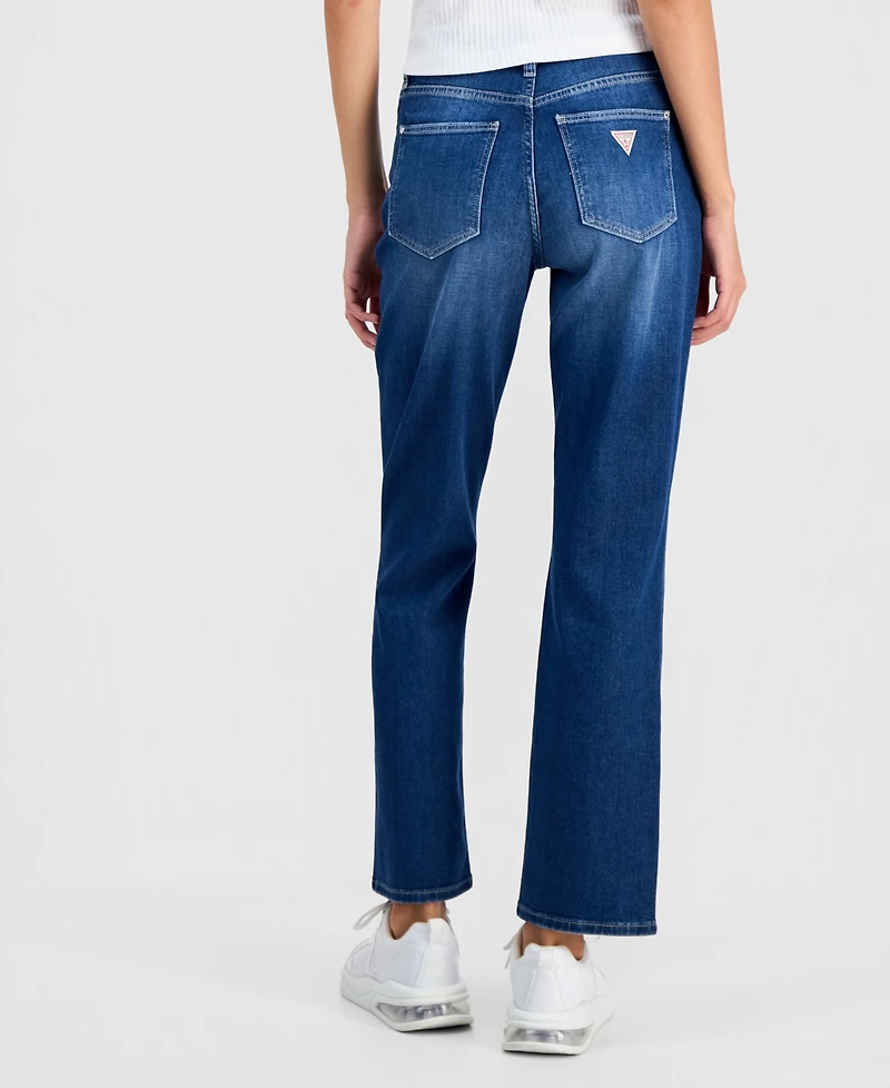 Guess Women's '80s High Rise Straight-Leg Jeans