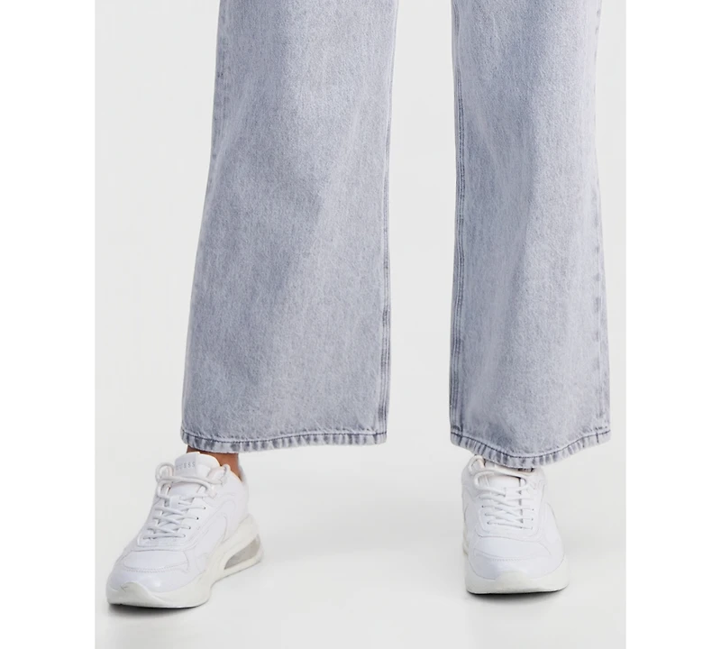 Guess Women's Cotton High-Rise Wide-Leg Jeans